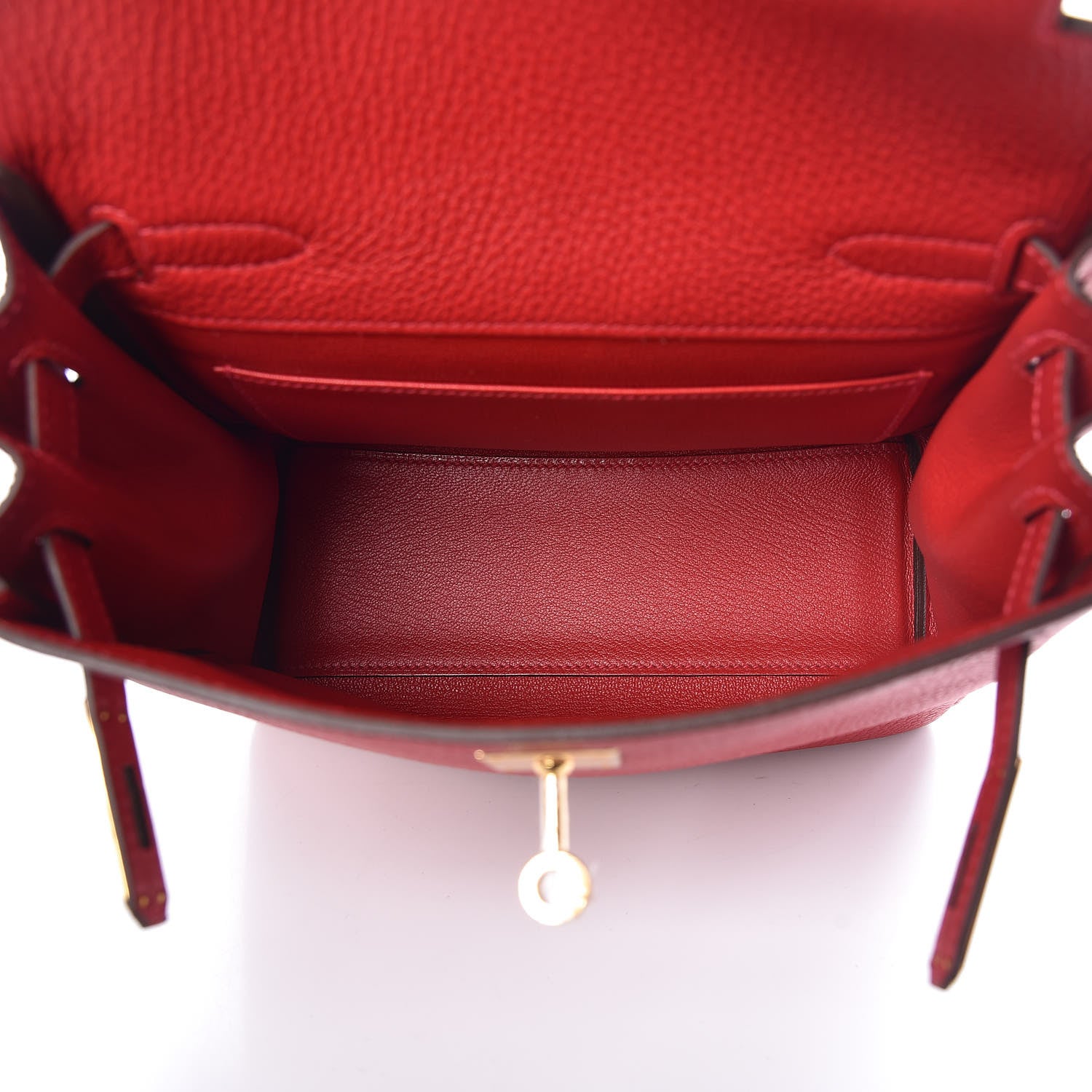 Hermes Togo Kelly Ado Backpack Rouge Casaque 5 of 8