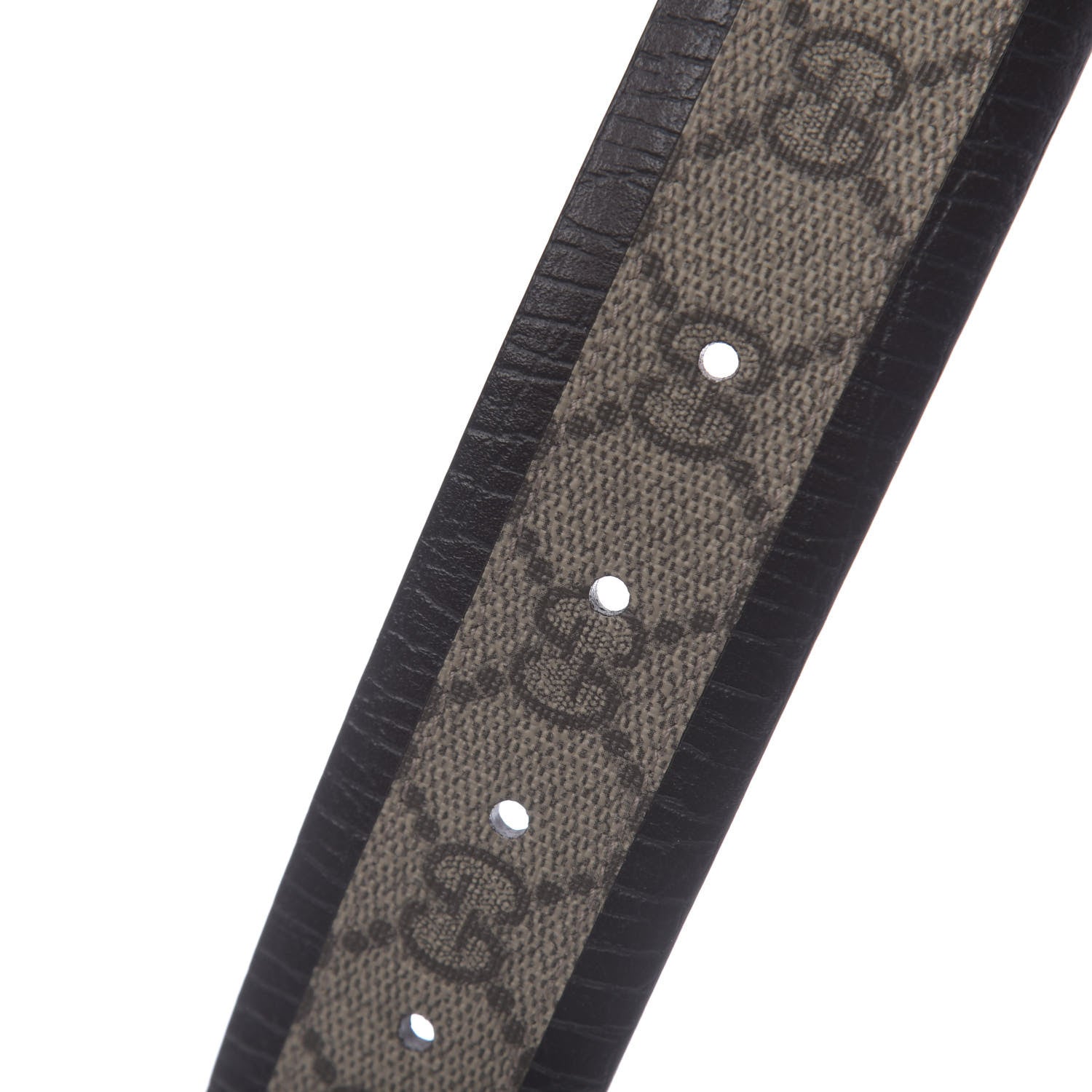 Gucci GG Supreme Monogram Niagara Lux Calfskin Interlocking G 40mm Belt 105 42 Beige Ebony Cocoa 5 of 6