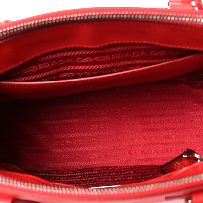 Prada Saffiano Lux Small Galleria Double Zip Tote Red 5 of 9