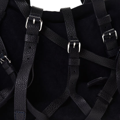Alexander Wang Suede Kirsten Satchel Navy 7 of 10