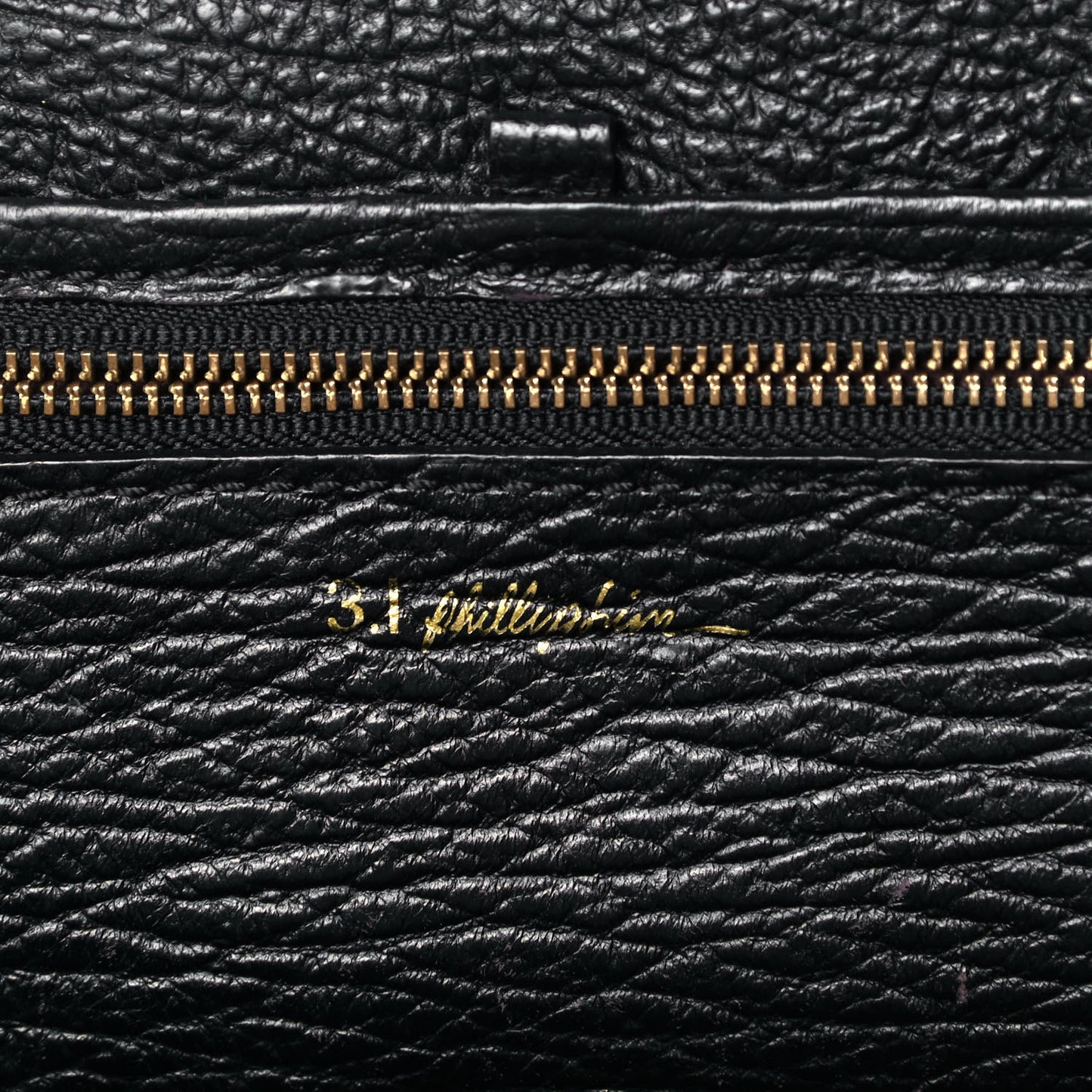 Textured Calfskin Large Pashli Satchel Black