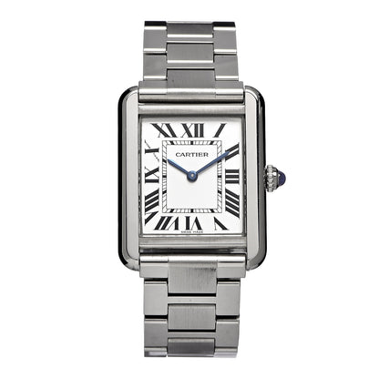 Cartier Stainless Steel 24mm Tank Solo Quartz Watch 1 of 8