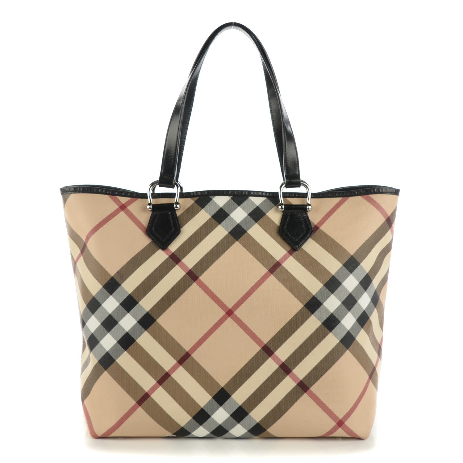 Burberry Nova Check Large Nickie Tote Black 1 of 11