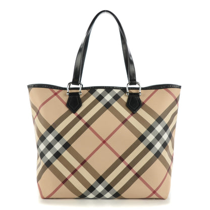 Burberry Nova Check Large Nickie Tote Black 1 of 11