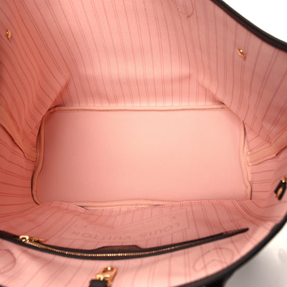 Louis Vuitton Damier Ebene Braided Neverfull MM Pink 6 of 10