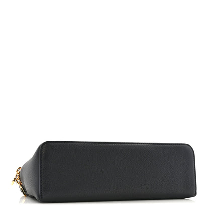 Loro Piana Grained Calfskin L19 Extra Pocket Pouch Navy Blue 4 of 9