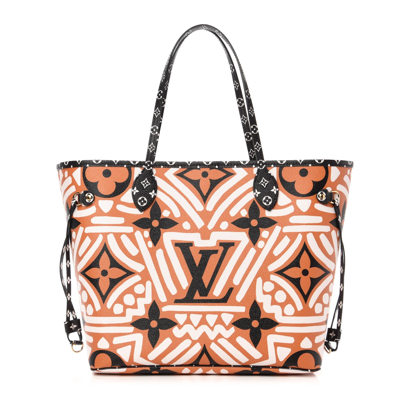 Louis Vuitton Monogram Giant Crafty Neverfull MM Creme Caramel 3 of 13
