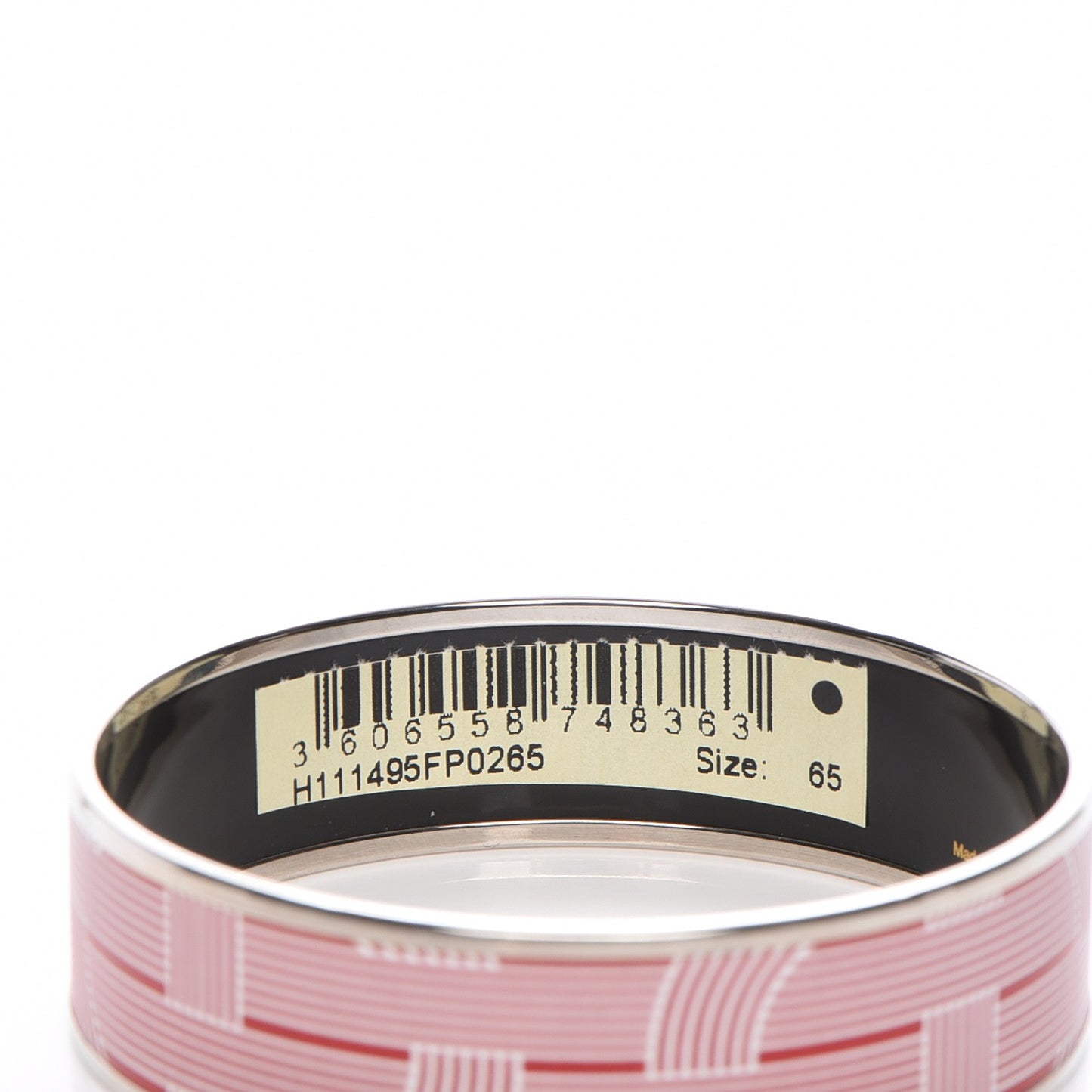 Enamel Printed Wide Circuit 24 Faubourg Bracelet 65 Rouge White