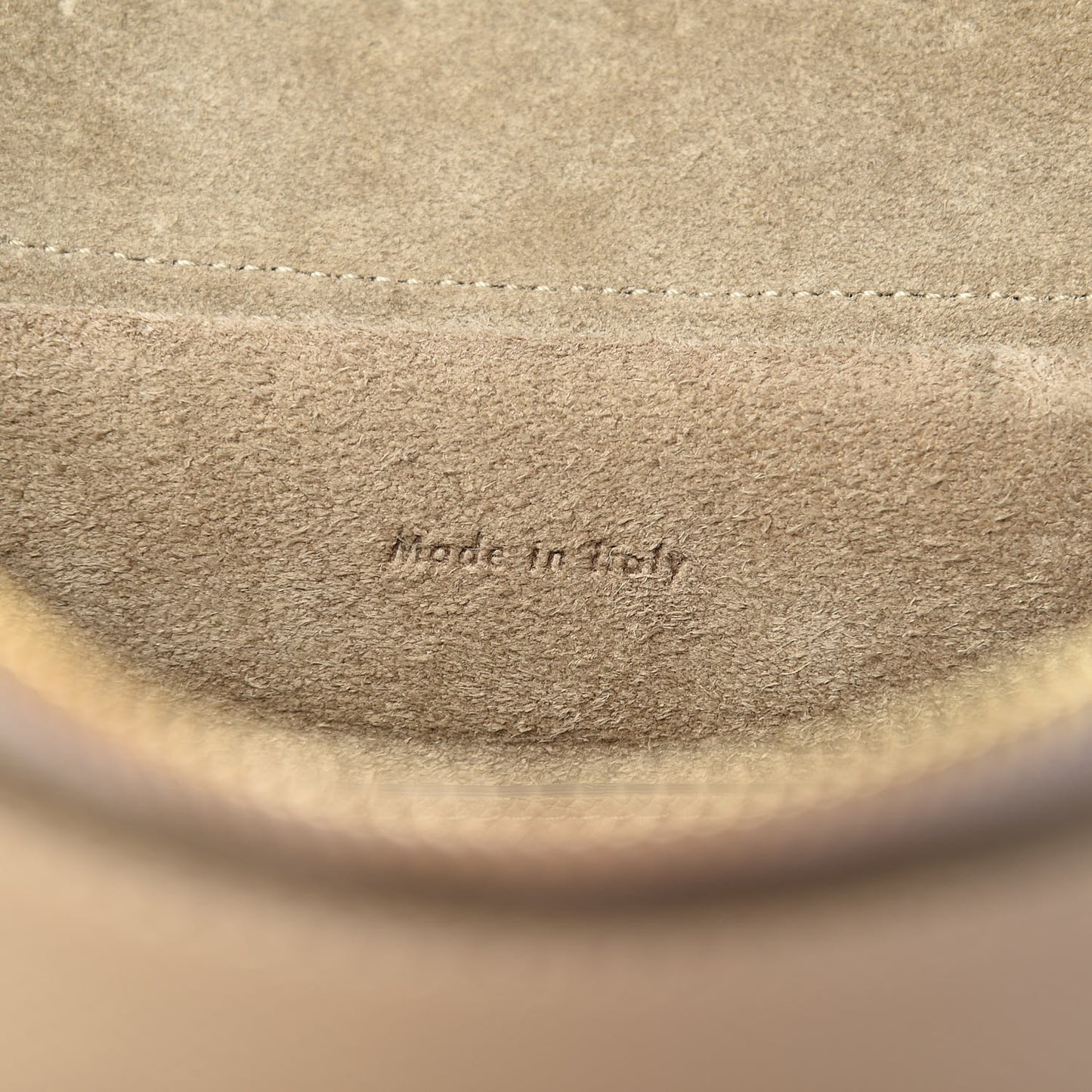 Grained Calfskin Micro Belt Bag Light Taupe