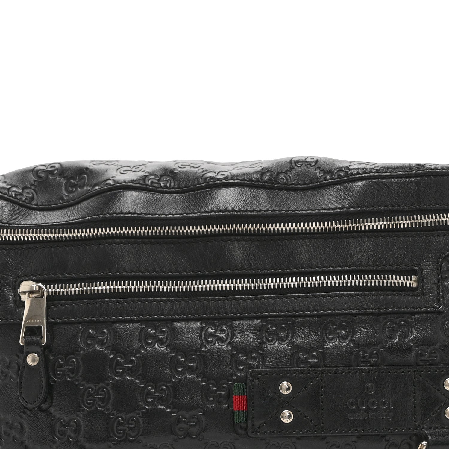 Gucci Guccissima Web Belt Bag Black 9 of 12