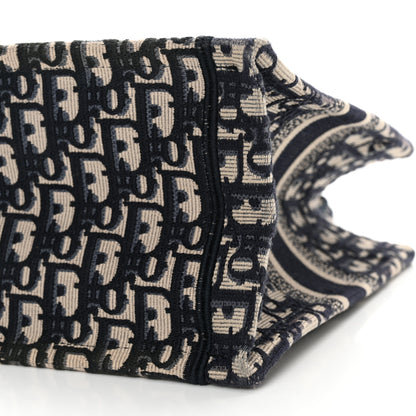 Christian Dior Oblique Small Book Tote Blue Multicolor 10 of 15