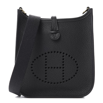 Hermes Taurillon Clemence Evelyne TPM Black 1 of 11