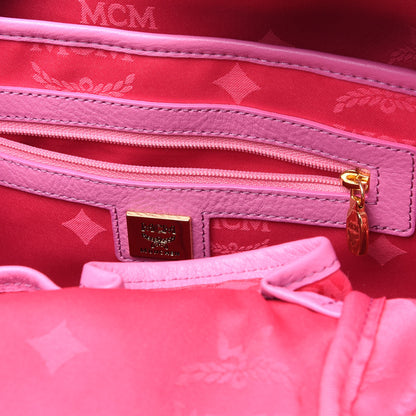MCM Visetos Small Sprinkle Stud Stark Backpack Pink 8 of 15
