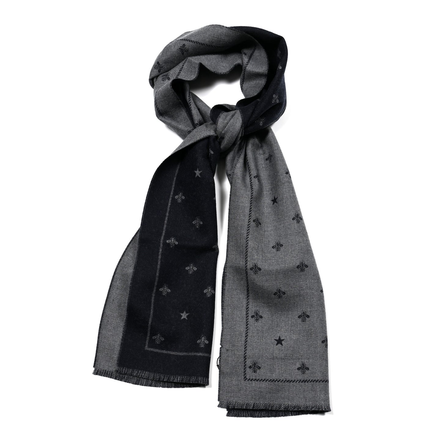 Wool Bee Costel Scarf Grey Blue