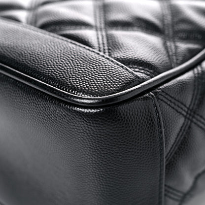 Saint Laurent Grain de Poudre Quilted 80's Vanity Bag Black 8 of 16