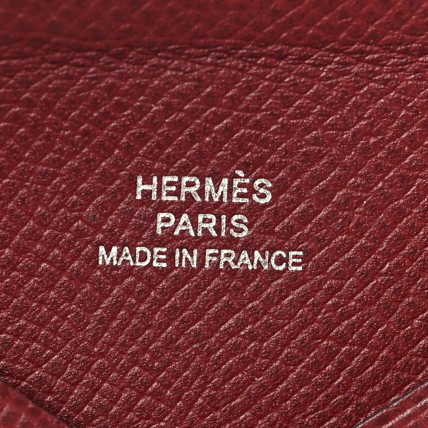 Epsom Calvi Card Case Rouge H