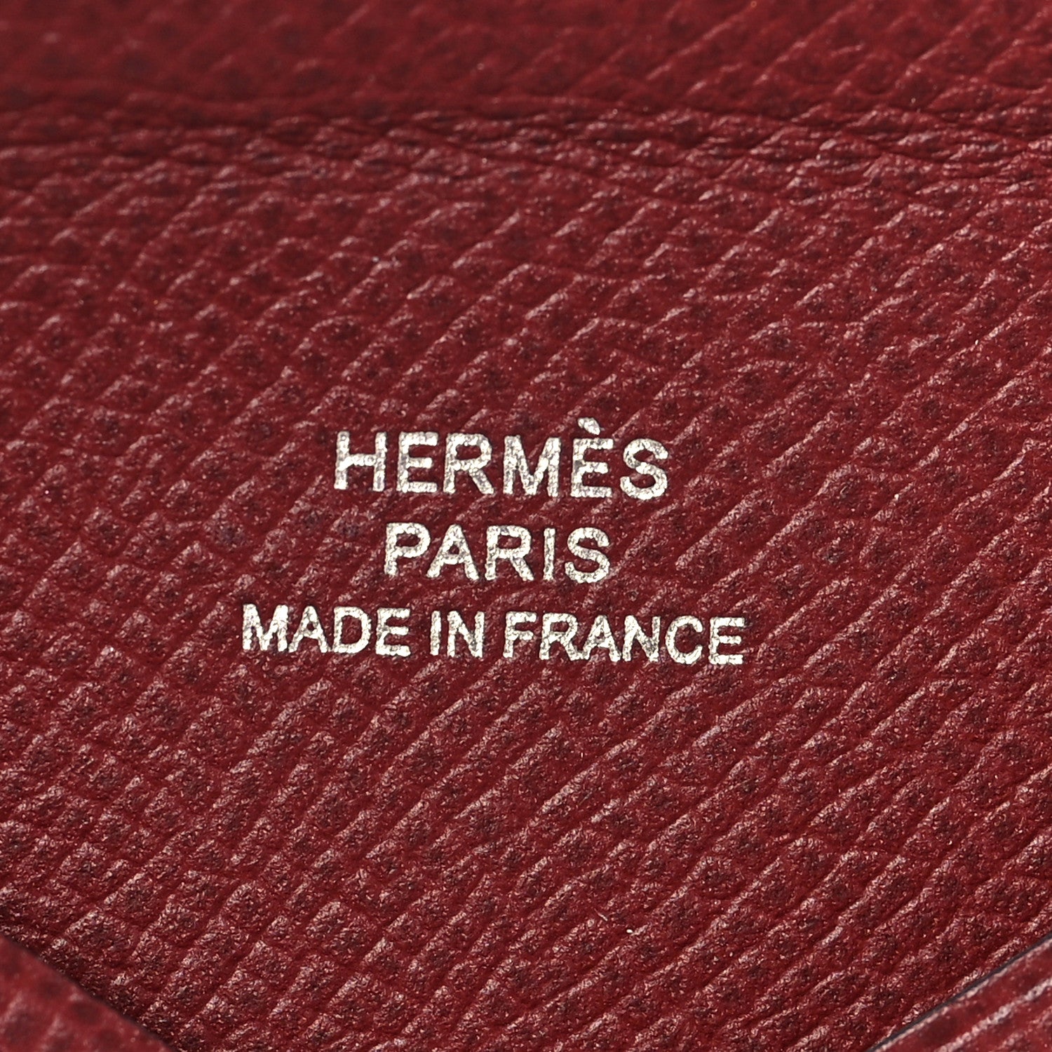 Hermes Epsom Calvi Card Case Rouge H 6 of 7