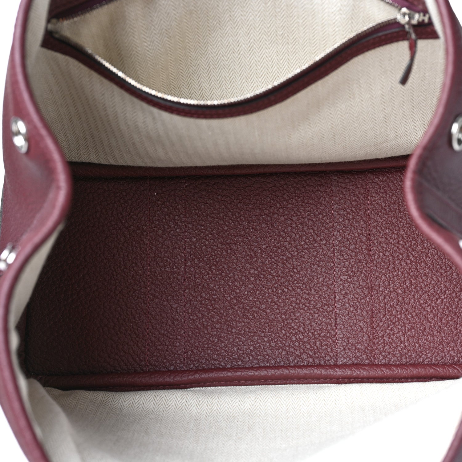 Hermes Vache Country Garden Party 30 TPM Bordeaux 4 of 8