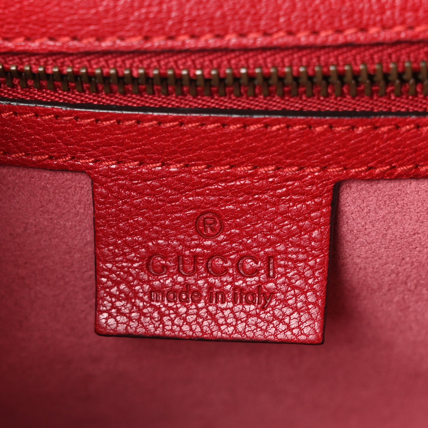 Gucci Calfskin Osiride Future Top Handle Bag Red 6 of 10