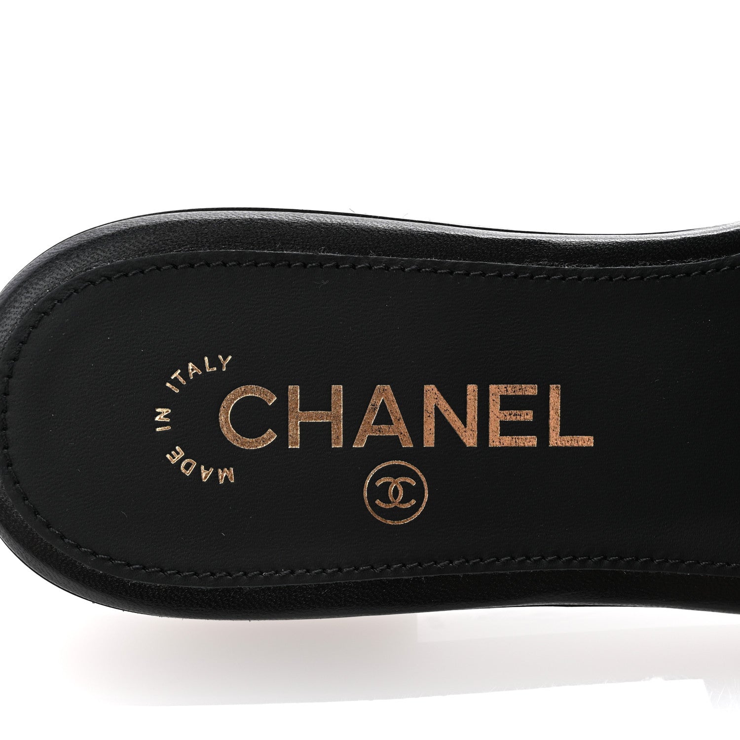 Chanel Lambskin Quilted Turnlock Flat Mules 36 Black 6 of 10