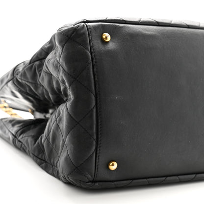 Chanel Iridescent Calfskin Quilted Large In The Mix Tote Black 10 of 14