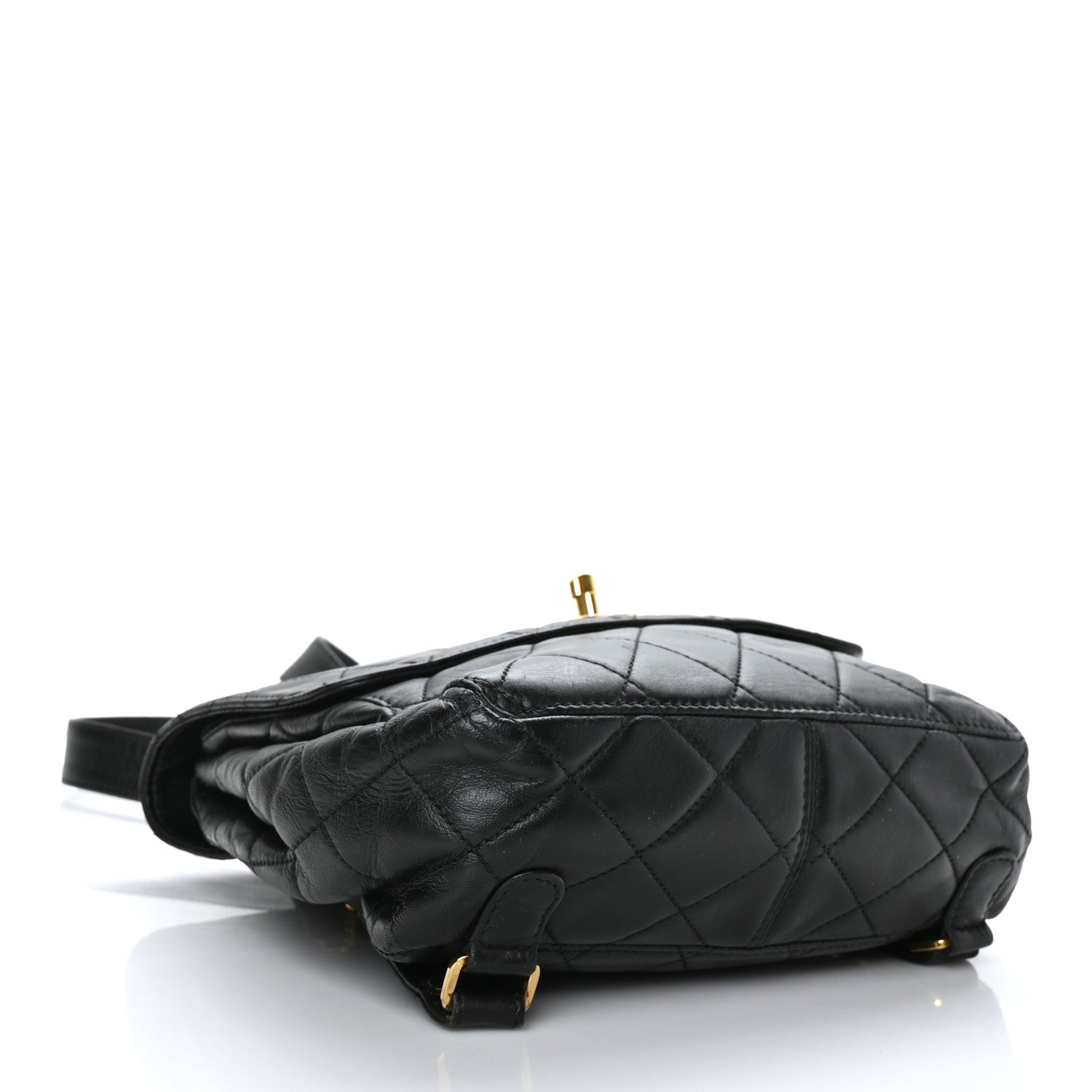 Chanel Lambskin Quilted Backpack Black 4 of 10