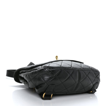 Chanel Lambskin Quilted Backpack Black 4 of 10