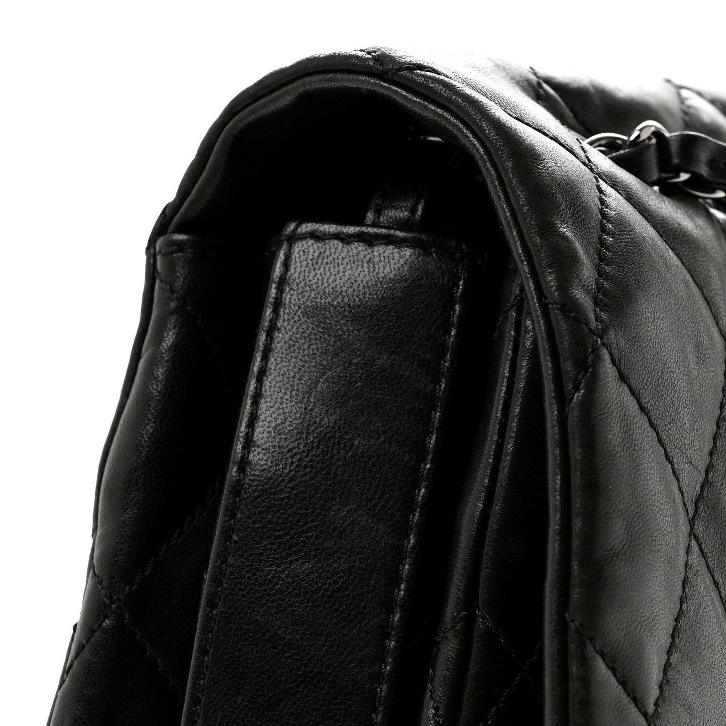 Lambskin Quilted Large Chanel 3 Flap Black