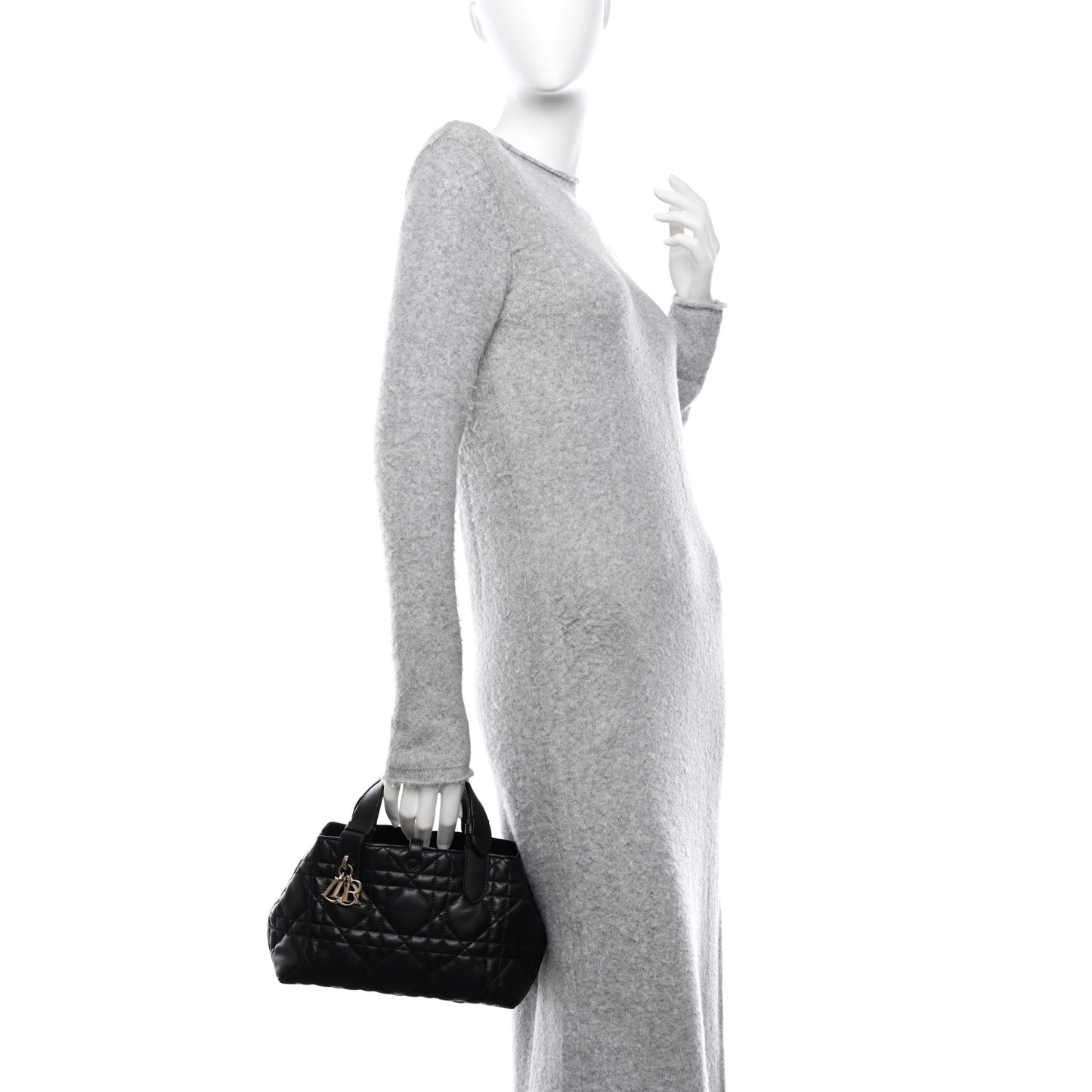 Calfskin Macrocannage Small Toujours Black