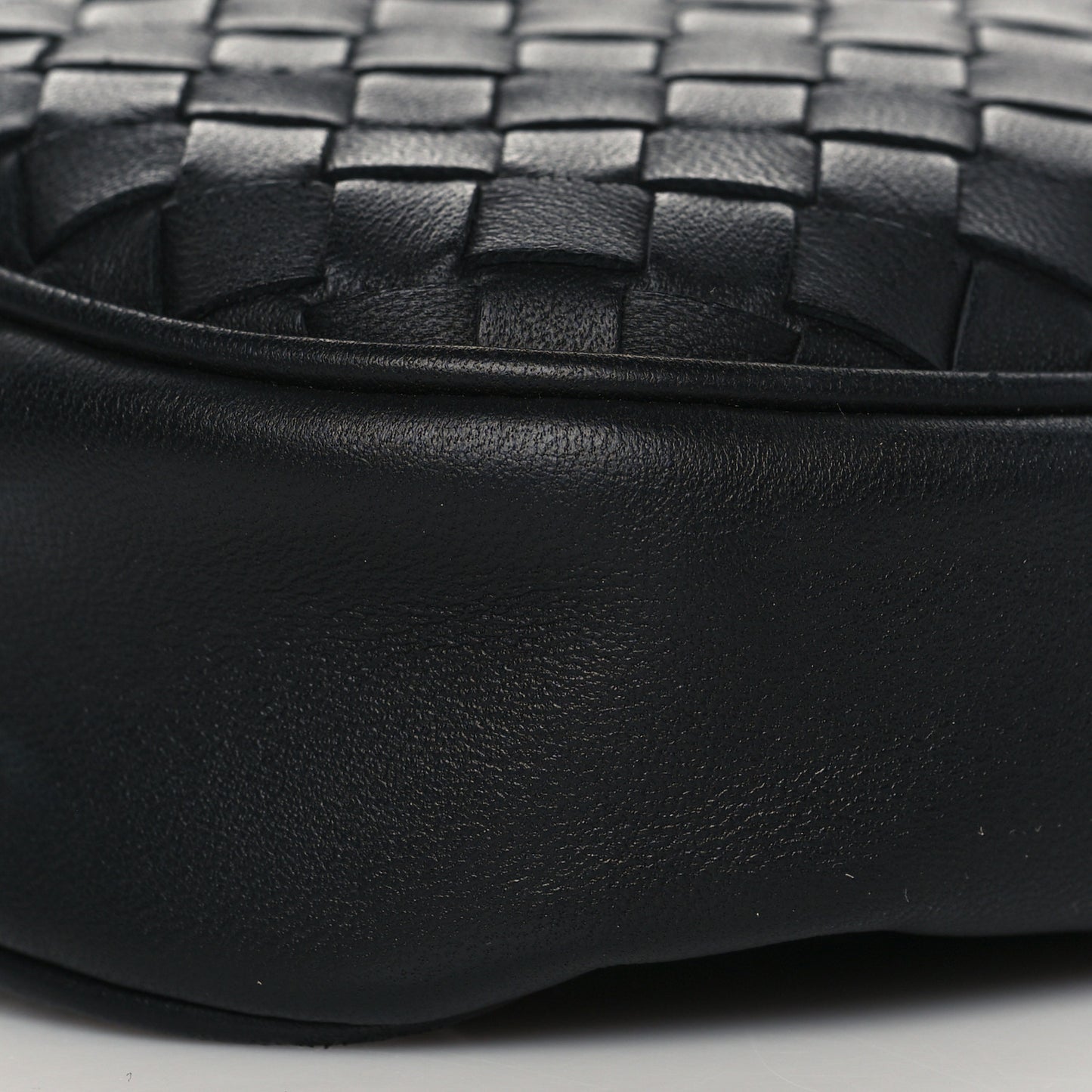 Nappa Intrecciato Belt Bag Black