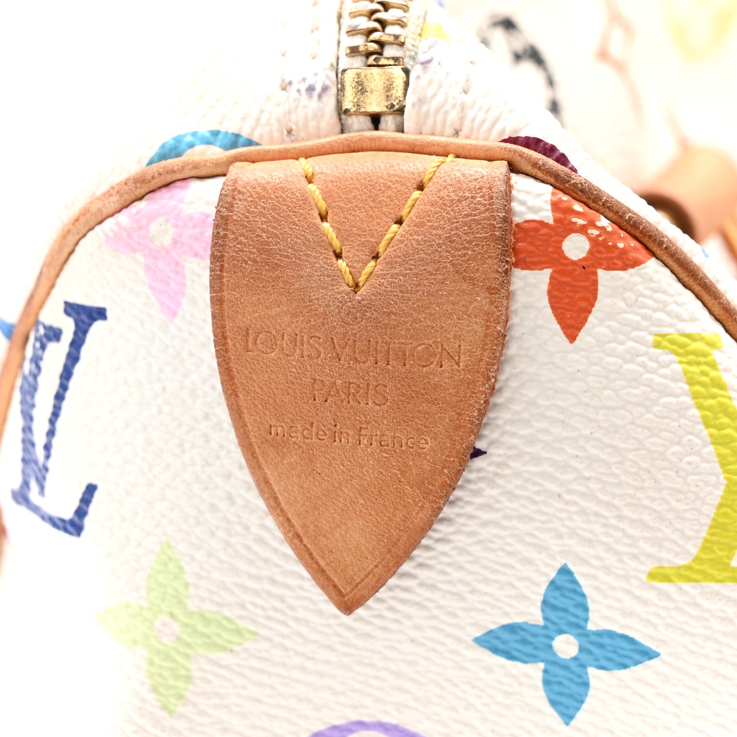 Louis Vuitton Monogram Multicolor Speedy 30 White 5 of 9