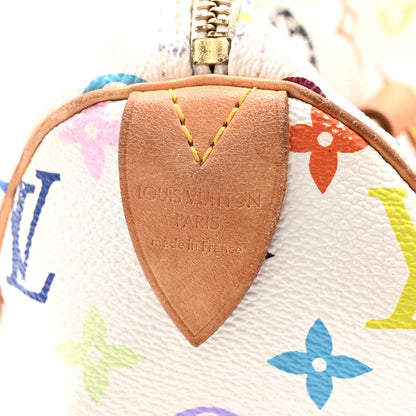 Louis Vuitton Monogram Multicolor Speedy 30 White 5 of 9