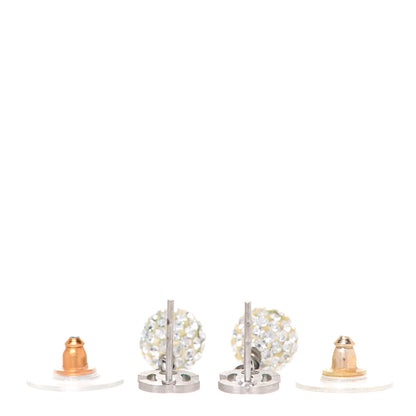 Chanel Crystal Pearl CC Drop Earrings Pearly White 4 of 4