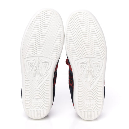 Gucci Terry Cloth GG Monogram Web Womens Ace Sneakers 35.5 Blue Red 5 of 10