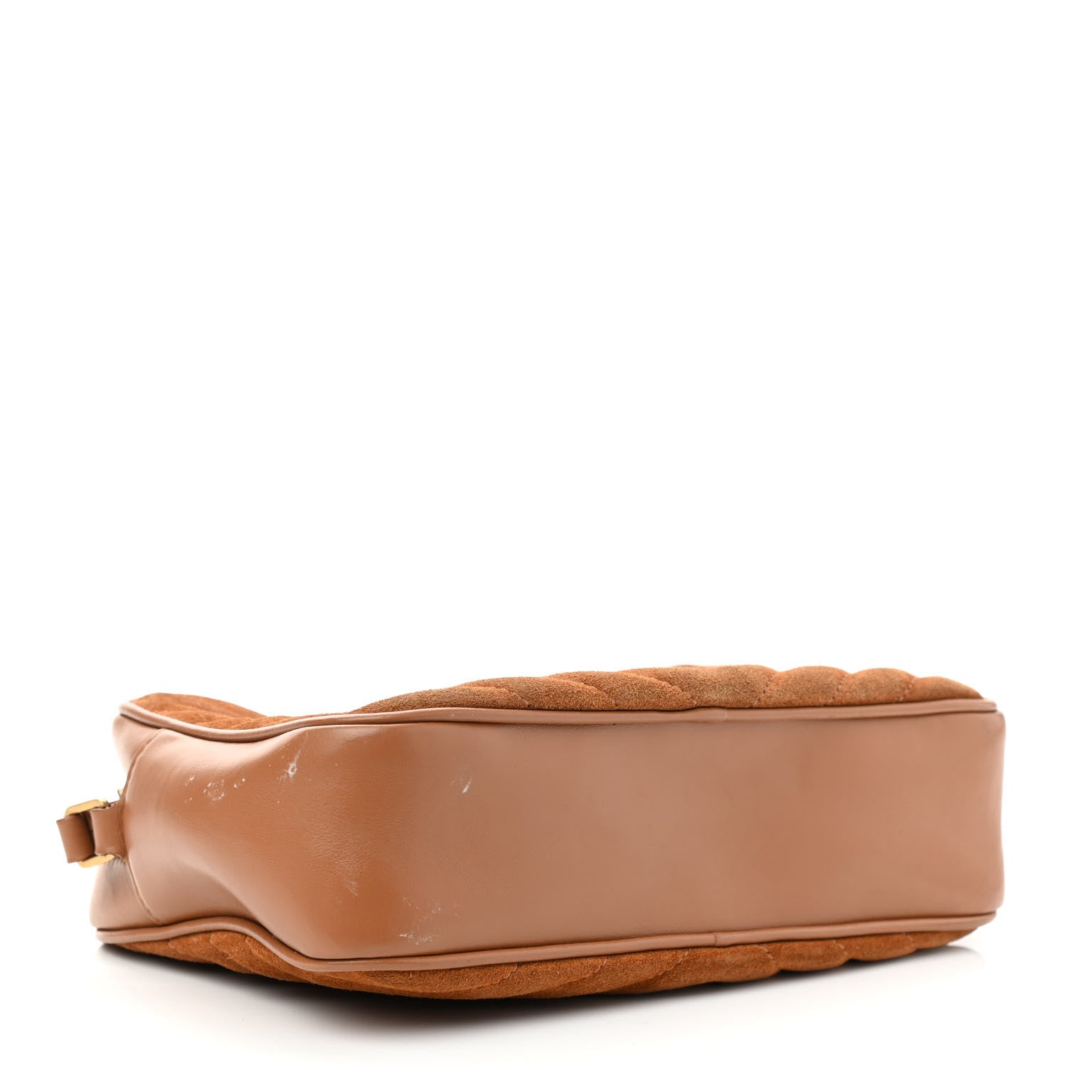 Saint Laurent Suede Matelasse Monogram Lou Camera Bag Cinnamon 5 of 9