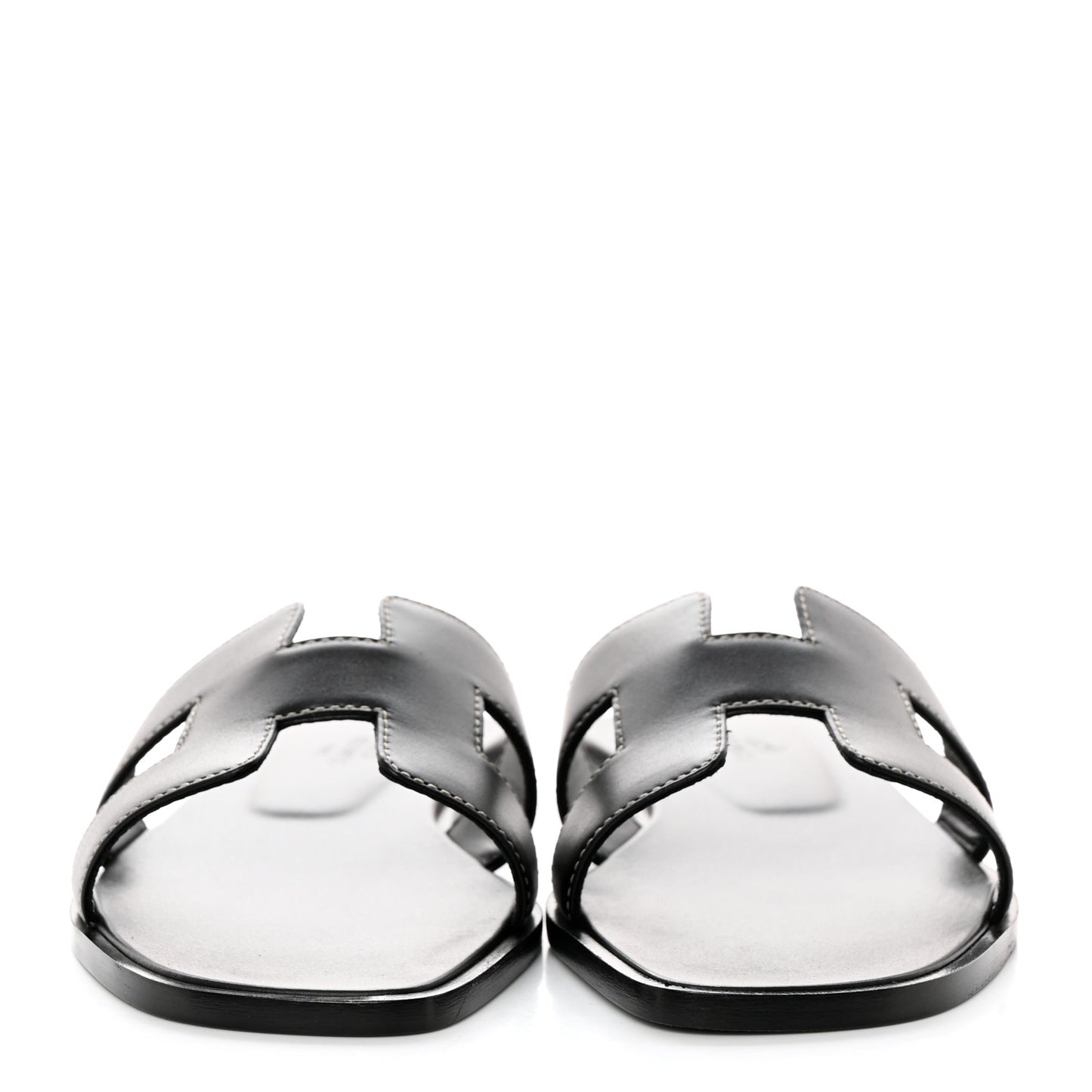 Box Calfskin Oran Sandals 36 Black