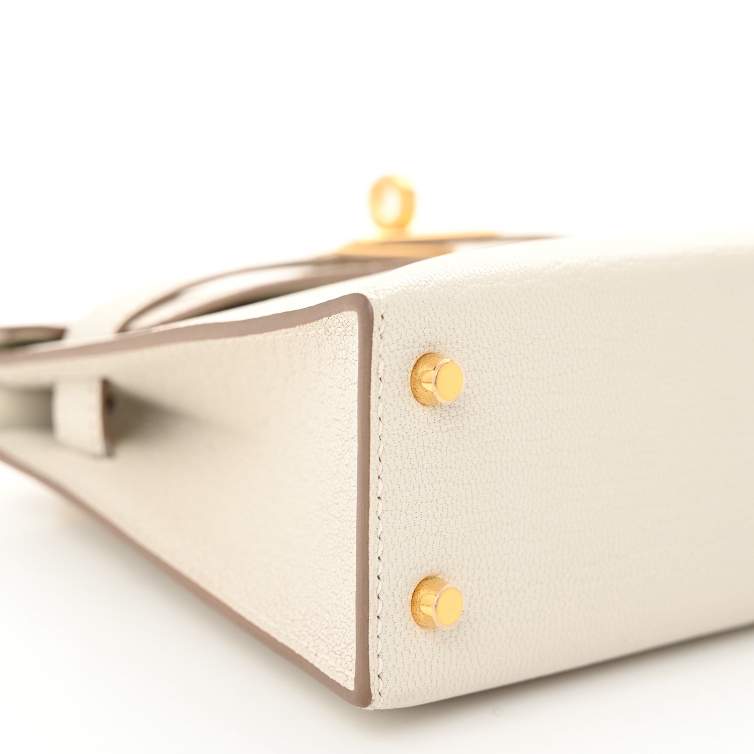 Hermes Chevre Mysore Mini Kelly Sellier 20 Mushroom 9 of 11