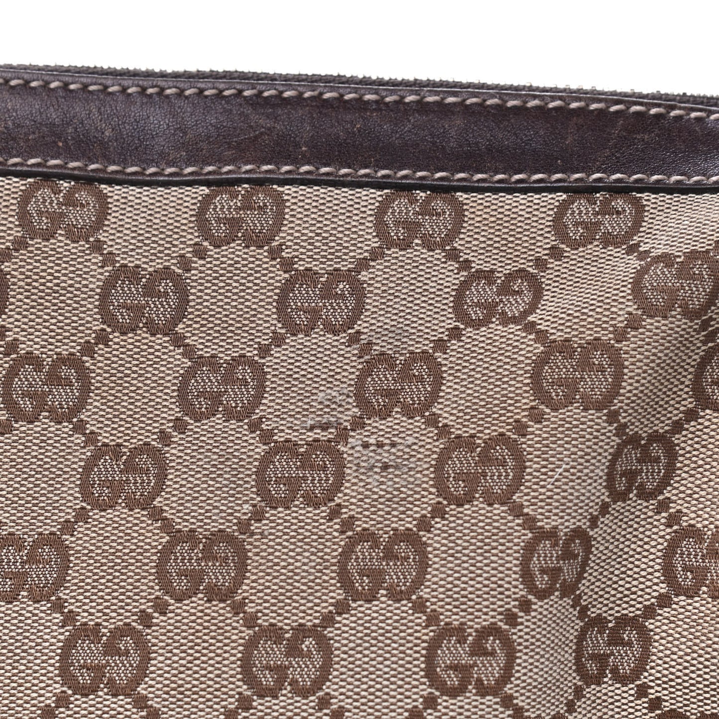 Monogram Web Studded Pelham Shoulder Bag Dark Brown