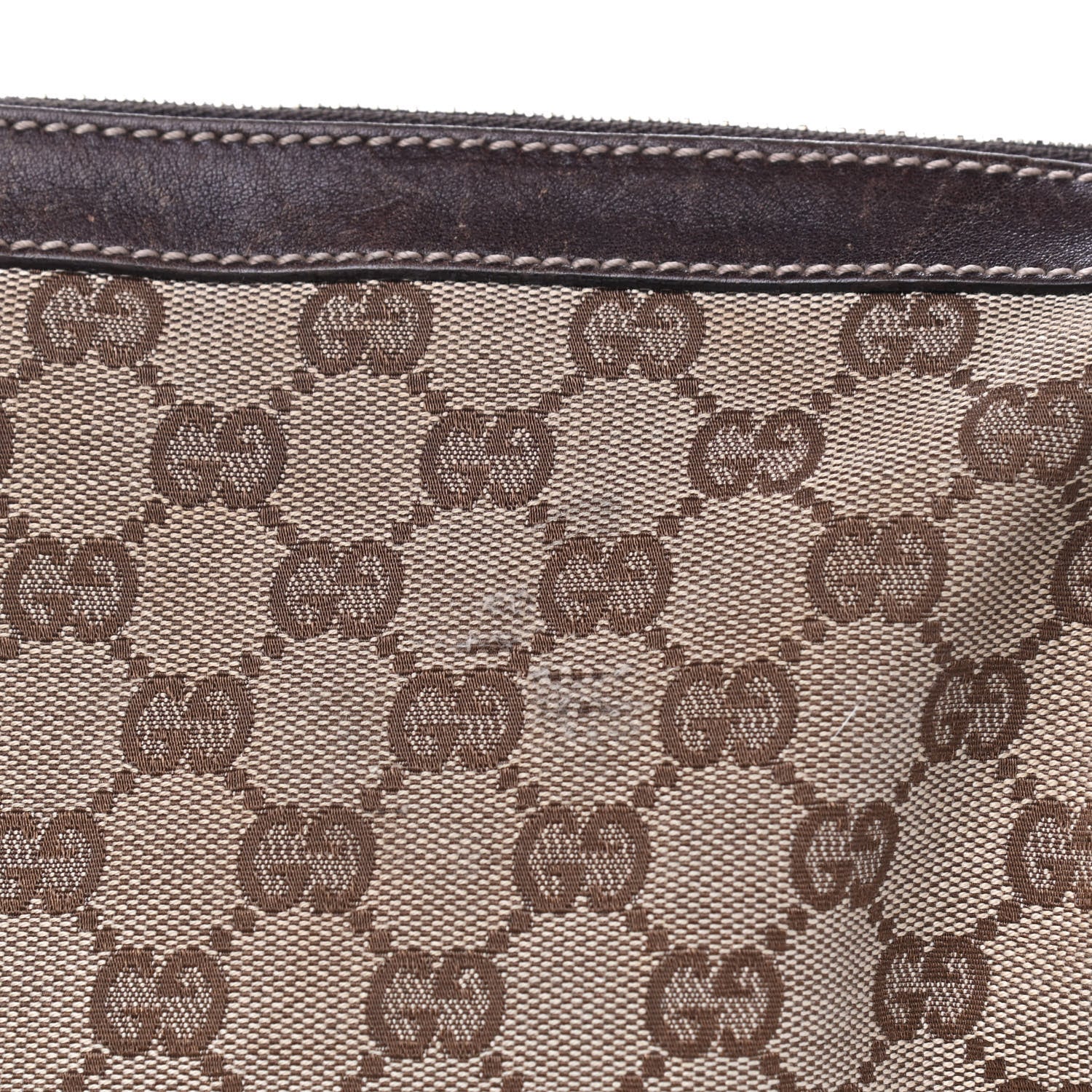 Gucci Monogram Web Studded Pelham Shoulder Bag Dark Brown 9 of 18