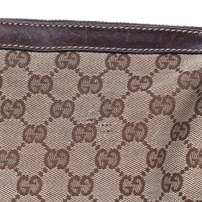 Gucci Monogram Web Studded Pelham Shoulder Bag Dark Brown 9 of 18