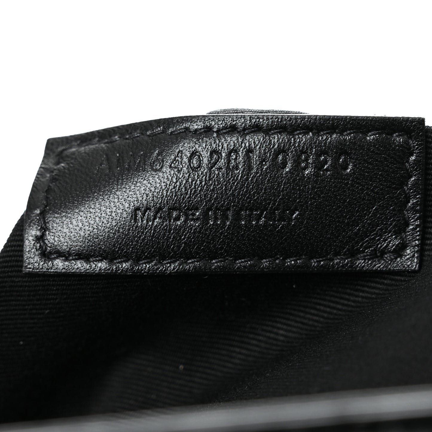 Shiny Calfskin Crocodile Embossed Claude Tote Black