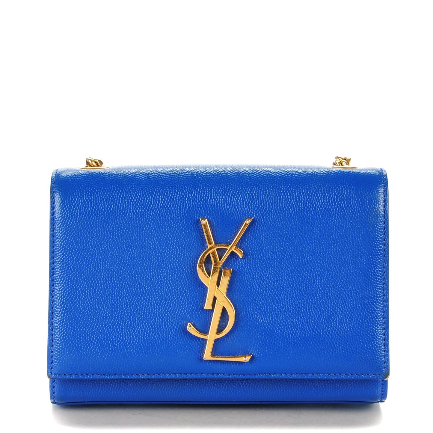 Grain De Poudre Small Classic Monogram Satchel Royal Blue