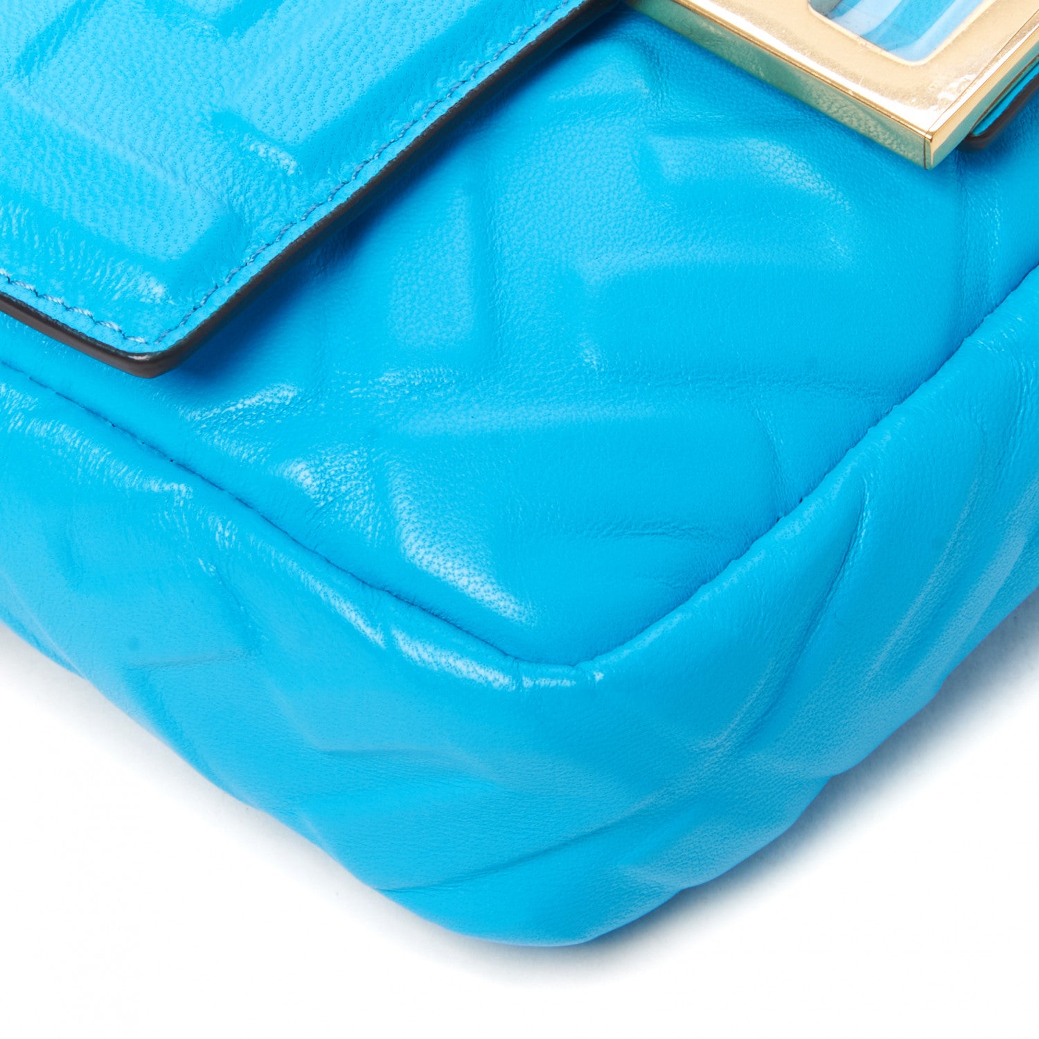 Fendi Nappa FF 1974 Embossed Mini Baguette Pool 5 of 7