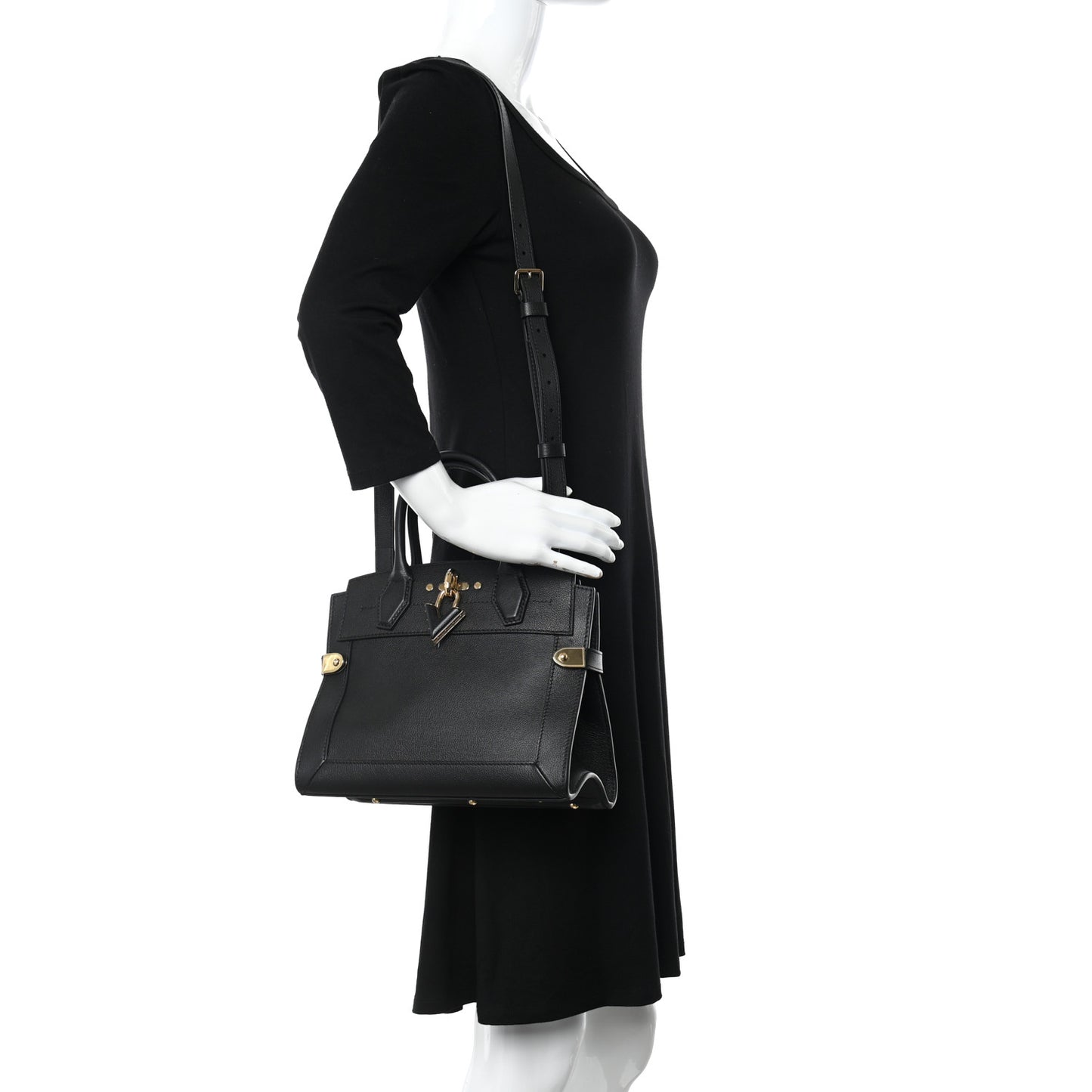 Calfskin Steamer PM Black