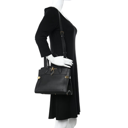 Louis Vuitton Calfskin Steamer PM Black 2 of 10