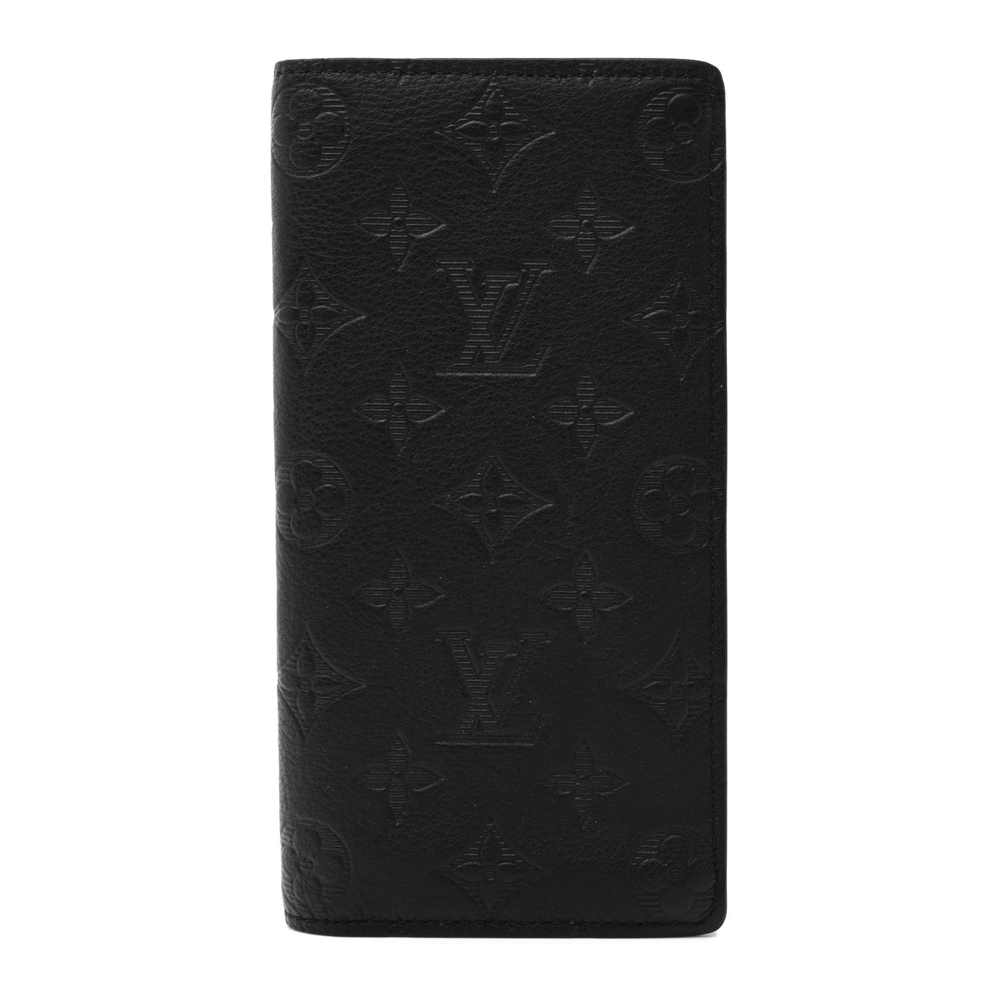 Calfskin Monogram Shadow Brazza Wallet Black