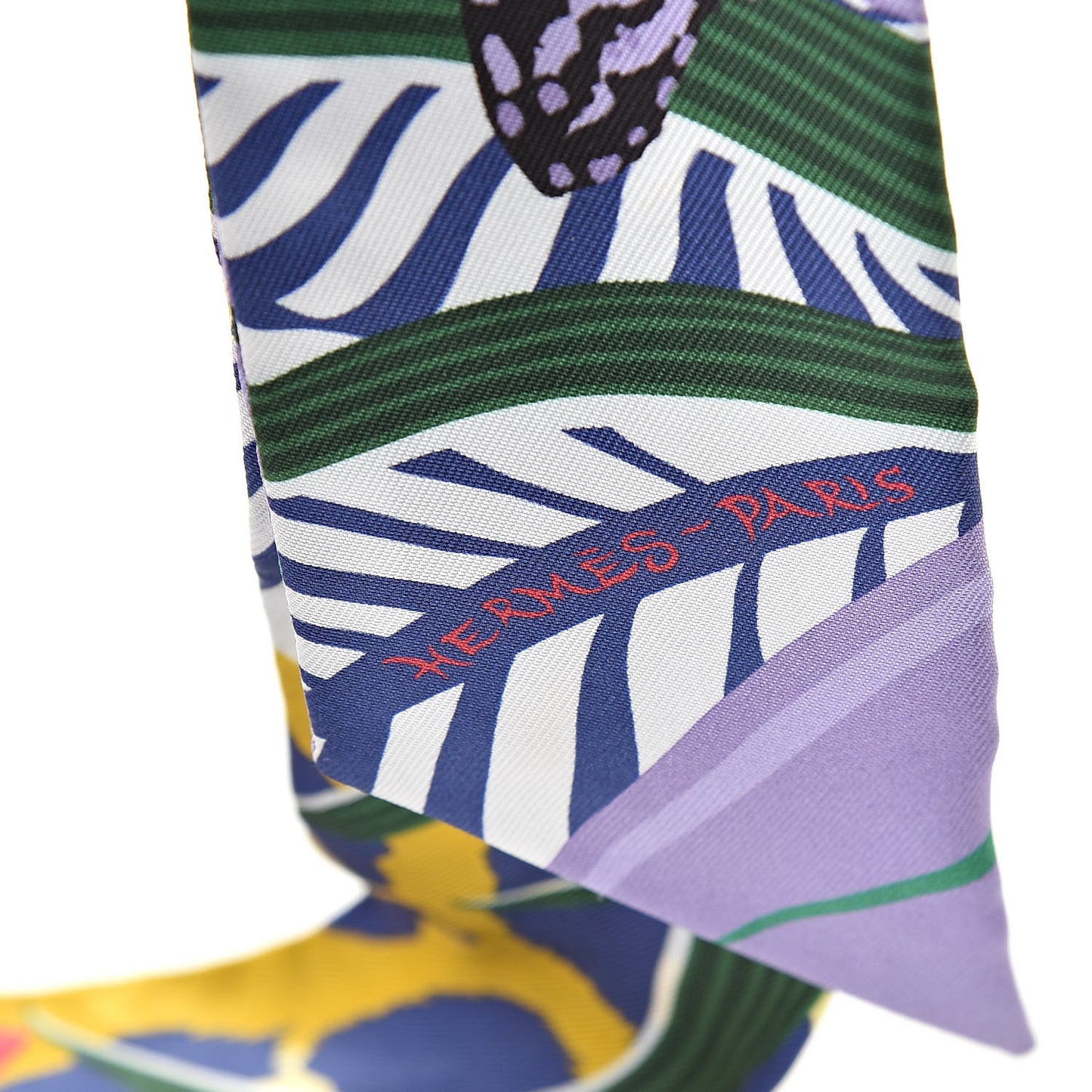 Silk Jaguar Quetzal Twilly Jaune Vert Mauve