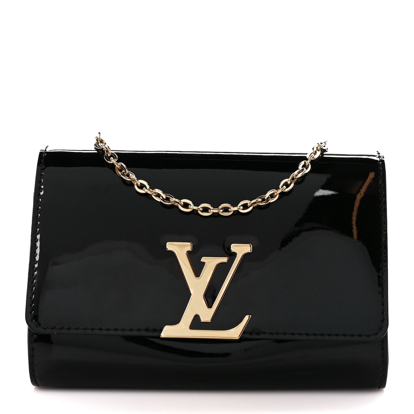 Patent Louise PM Chain Clutch Black