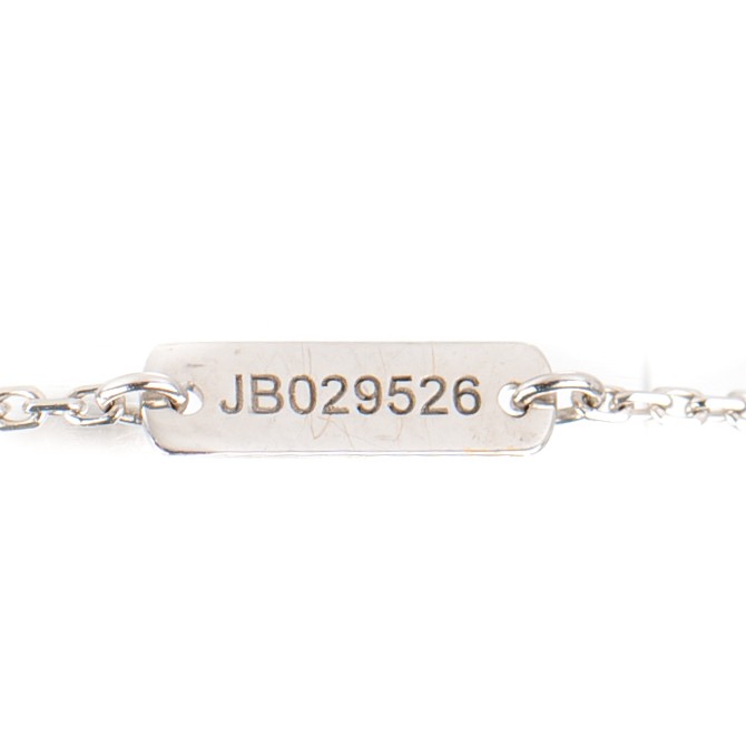 18K White Gold Diamond Sweet Alhambra Bracelet