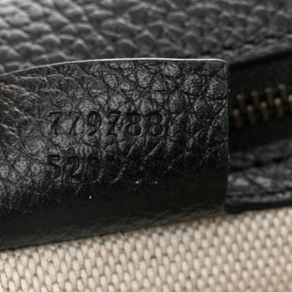 Gucci Calfskin Small GG Marmont Top Handle Bag Black 7 of 10